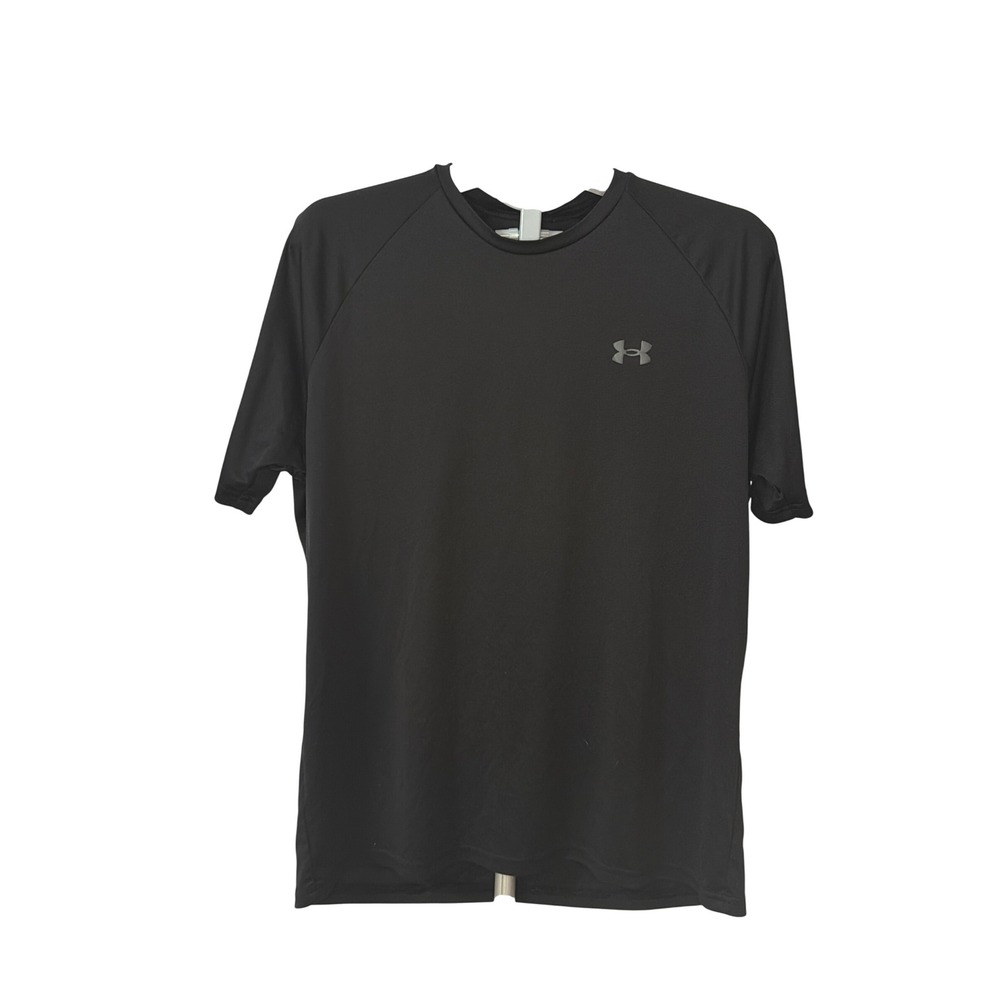 Under Armour Mens HeatGear Loose Fit Short Sleeve Training T-Shirt Black Large